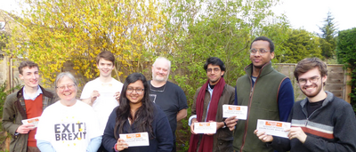 Rod Parkes and his delivery team of Lib Dem students in Upton_V2