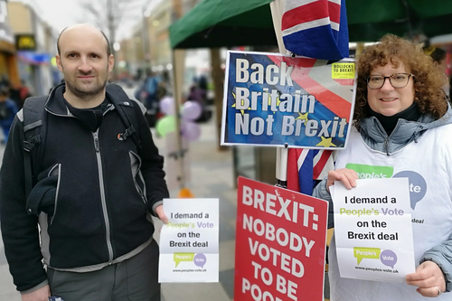 People's Vote campaign in Slough High Street 26 Jan 19