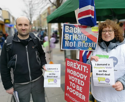 People's Vote campaign in Slough High Street 26 Jan 19