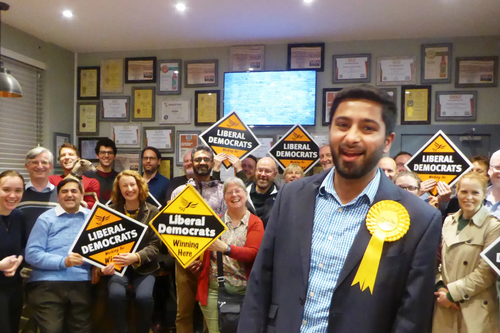 Aaron Chahal Lib Dem Prosepctive Parliamentary Candidate for Slough at meet the candidate