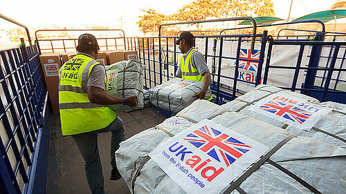 UK AID being delivered