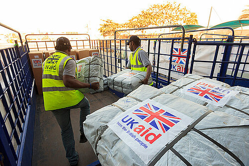 UK AID being delivered