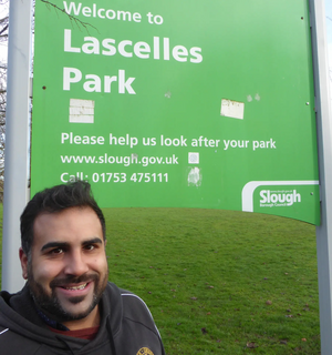 Sukh Dhillon at one of the parks in Upton